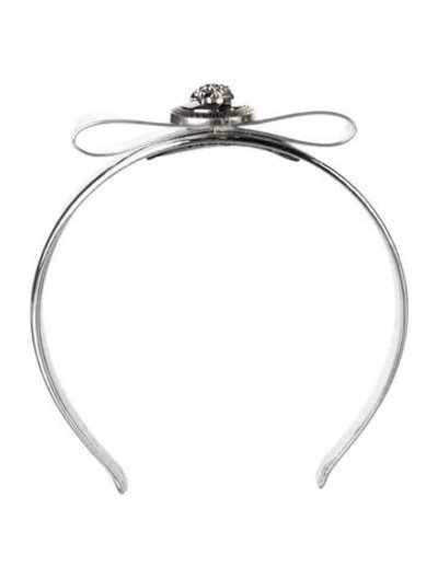 Pre-owned Versace Headband In Silver