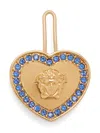Versace Heart-shaped Medusa-embellished Hair Clip In Gold
