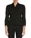 Versace Wool Grain De Poudre Informal Jacket In Black