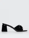 Versace Heeled Sandal  Woman Color Black In Black