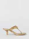 Versace Heeled Sandal  Woman Color Gold In Gold