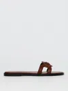 Versace Heeled Sandal  Woman Color Leather In Brown