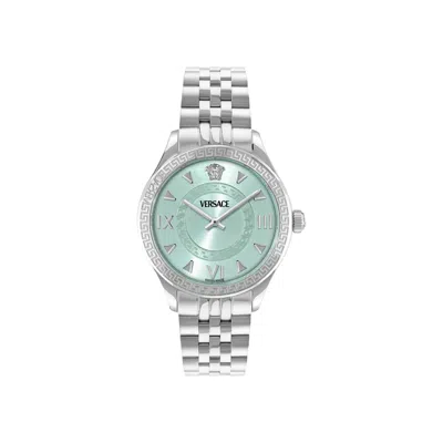 Pre-owned Versace Hellenyium Bracelet Watch 'stainless Steel' | Silver | Women's Size Onesize