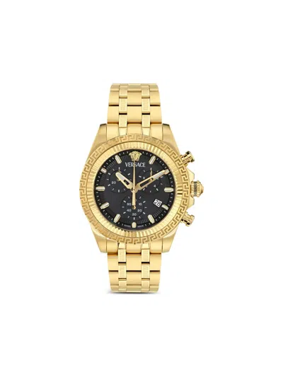 Versace Hellenyium Chrono 43mm In Gold