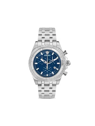 Versace Hellenyium Chrono 43mm In Metallic