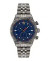 Versace Hellenyium Chrono Bracelet Watch In Neutral