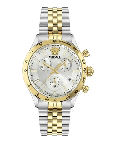 Versace Hellenyium Chrono Petite Bracelet Watch In Multi