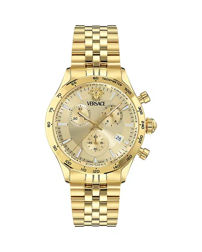 Versace Hellenyium Chronograph, 40mm In Gold
