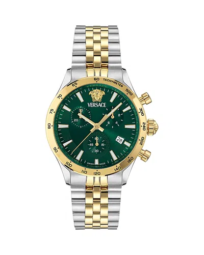 Versace Hellenyium Chronograph, 40mm In Gold