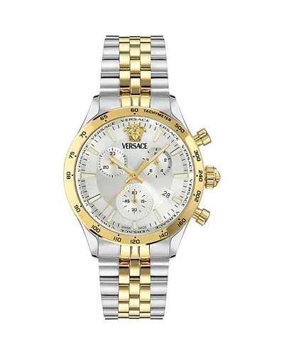 Versace Hellenyium Chronograph, 40mm In Gold