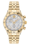 Versace Men's Hellenyium Ip Yellow Gold Stainless Steel Bracelet Watch, 44mm In Ip Yellow Gold