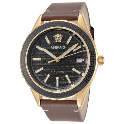 Versace Hellenyium Men's Watch In Brown