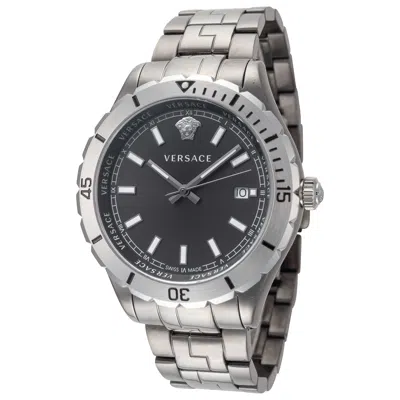Versace Hellenyium Men's Watch In Silver