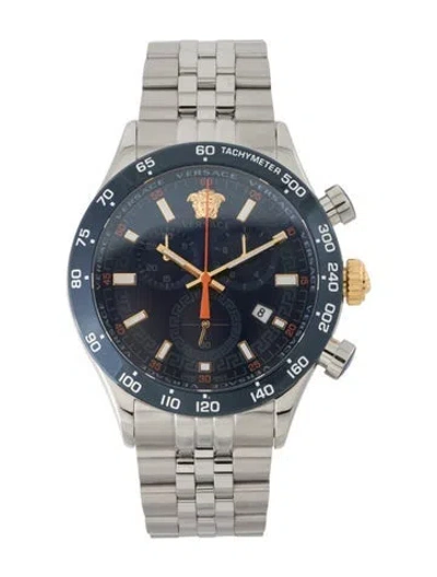 Pre-owned Versace Hellenyium Watch, 44mm In Multi