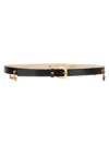 Versace Jellyfish Heritage Charmed Belt In Black
