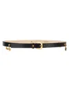 Versace Jellyfish Heritage Charmed Belt In Black