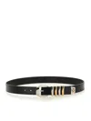 Versace Black Medusa Heritage Leather Belt In Black