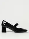 Versace Gianni Ribbon Embellished Patent-leather Pumps In 黑色