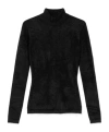 Versace High-neck Embellished Sweater In Black