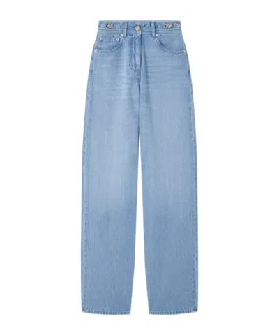 VERSACE VERSACE MEDUSA '95 HIGH-WAIST DENIM JEANS