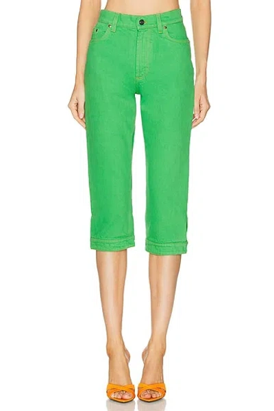 Versace High Waist Skinny Leg In Green
