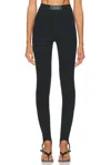 Versace 90s Vintage Logo Velvet Leggings
