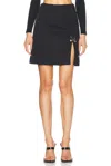 Versace High Waisted Mini Skirt In Black