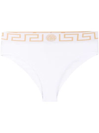 VERSACE VERSACE HIGH-WAISTED STRETCH COTTON BRIEFS