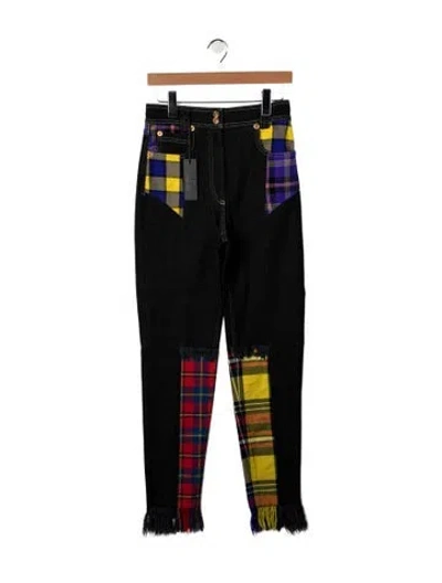 Pre-owned Versace High-rise Straight Leg Jeans W/ Tags In Blue
