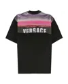 Versace Hills Print T-shirt In Black