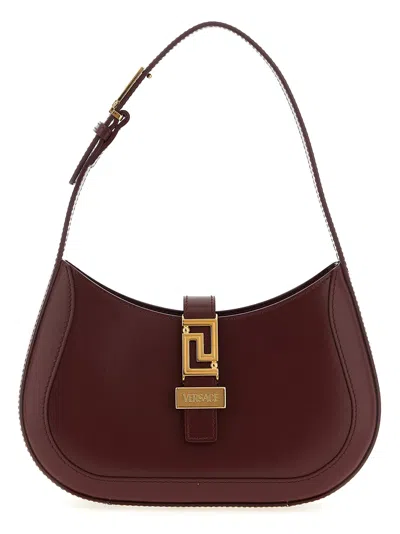 Versace Hobo Greca Goddess Shoulder Bags Bordeaux