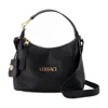 Versace Hobo Shoulder Bag In Black