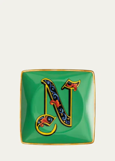 Versace Holiday Alphabet Canape Dish In N