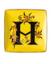 Versace Holiday Alphabet Canape Dish In Yellow