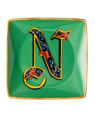 Versace Holiday Alphabet Canape Dish In N