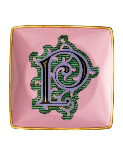 Versace Holiday Alphabet Canape Dish In P