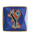 Versace Holiday Alphabet Canape Dish In Y