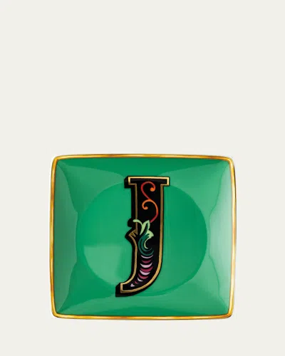 Versace Holiday Alphabet Canape Dish In J