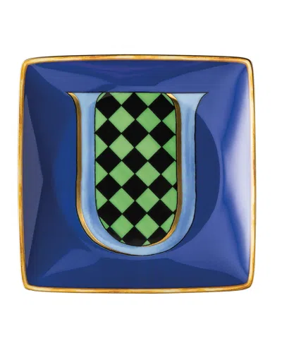 Versace Holiday Alphabet Canape Dish In U