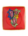 Versace Holiday Alphabet Canape Dish In Multi