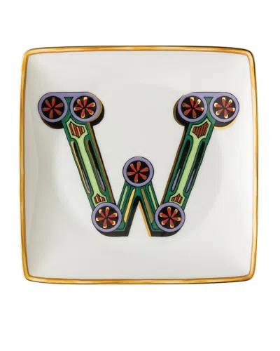 Versace Holiday Alphabet Canape Dish In Multi