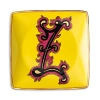 Versace Holiday Alphabet Canape Dish In Yellow