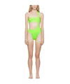 Versace Hollow-out Design Swimsuit In Nude