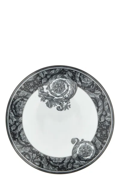Versace Home 'barocco Haze' Dinner Plate ⌀ 21 Cm In Black