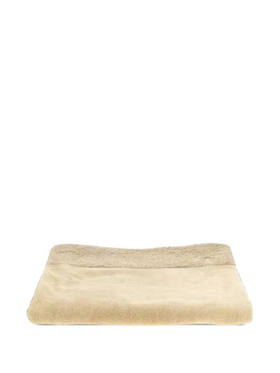 Versace Home Barocco Jacquard Towel In Brown