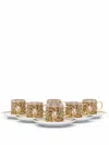 Versace Home Barocco Mosaic Espresso Cup And Saucer Set In Gold