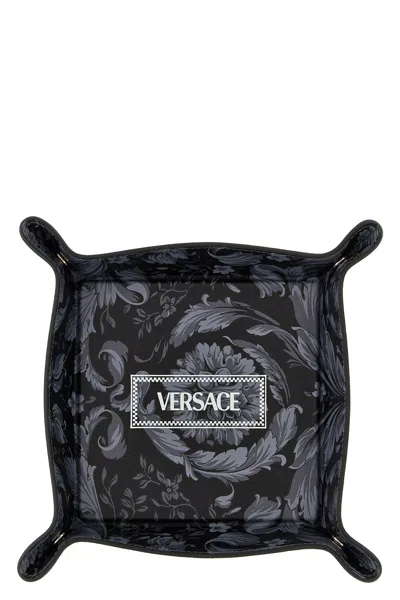 Versace Home 'barocco' Valet Tray In Gray