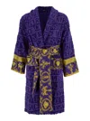 Versace Home Bathrobe In Purple