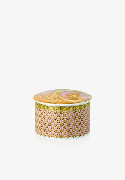 Versace Home Collection Les Reves Byzantins Covered Box In Pink