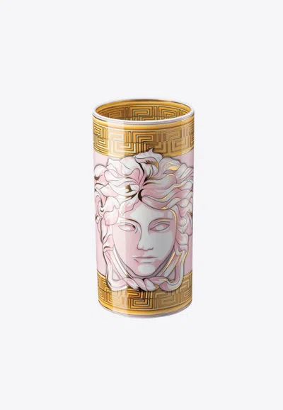 Versace Home Collection Medusa Amplified Vase In Pink